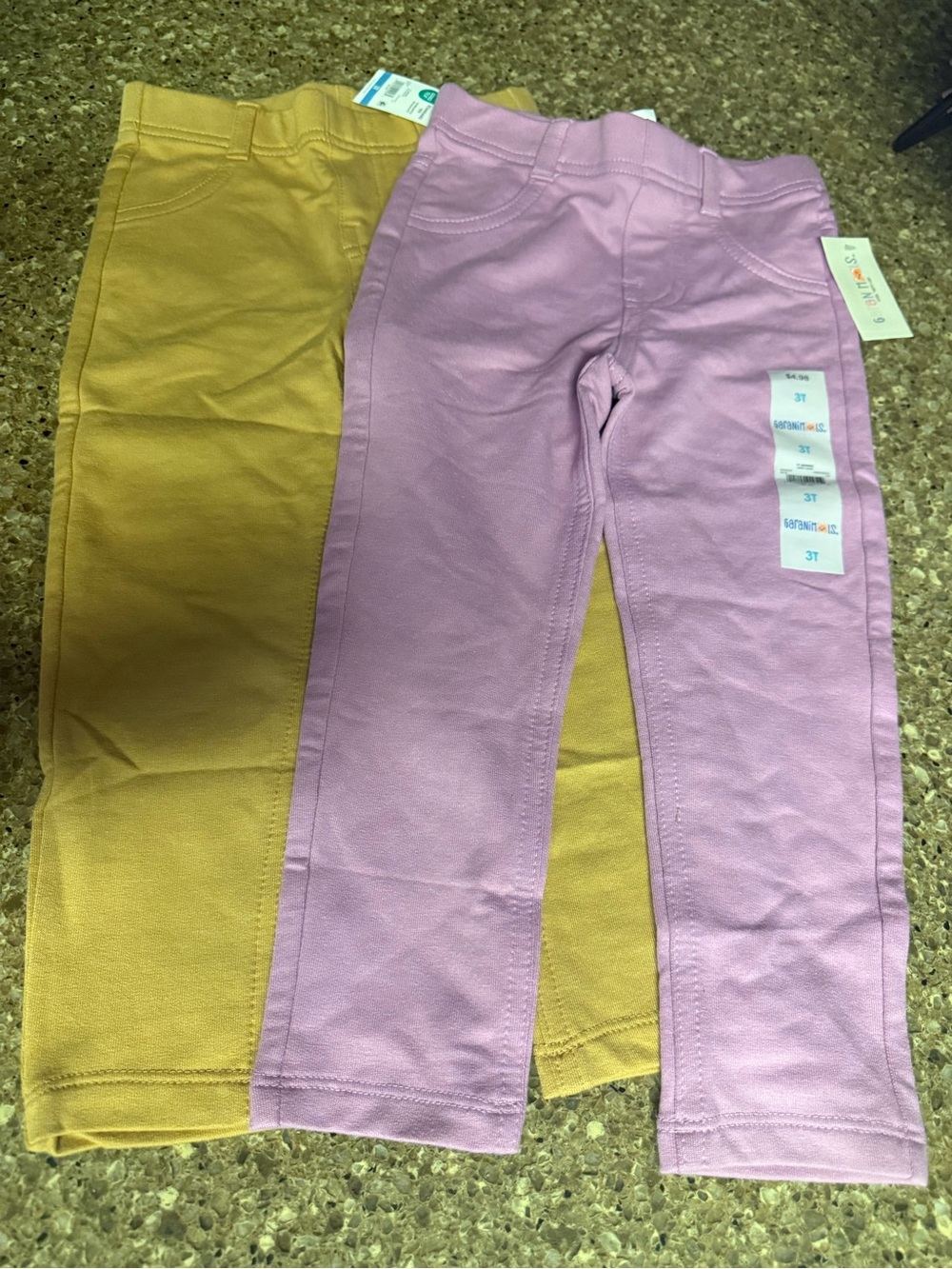 3.  Garanimals Pull-On Jogger Pants in Pink and Mustard